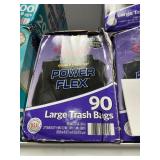 Power Flex large trash bags 90ct