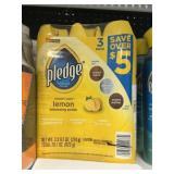 Pledge lemon polish 3 cans