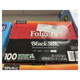 Folgers black silk K cups 100 ct