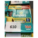 Pampers 144 diapers size 5