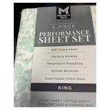 6-pc Performance sheet set King