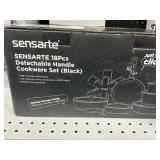 Sensarte 18pcs detachable handle cookware set