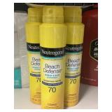 Neutrogena beach defense spf 70-7 cans