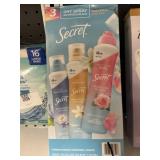 Secret dry spray 3 cans