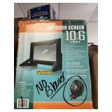 Inflatable outdoor screen 10.6 ft -NO blower -USED