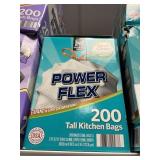 Power Flex tall kitchen bags 200 ct