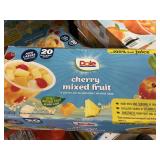 Dole cherry mixed fruit 20 cups