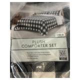 Plush comforter set 3pcs King
