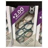 Reading  Glasses +2.00 style 101