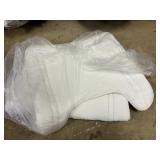 2-pc White bath mat