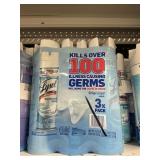Lysol spray 3 cans