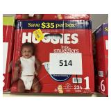 Huggies 234 diapers size 1