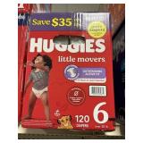 Huggies 120 diapers size 6
