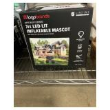 7ft LED lit inflatable mascot