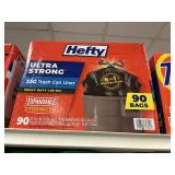 Hefty 33G trash can liner 90ct