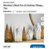 Pre-Lit 7pc Holiday village
