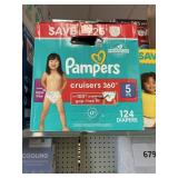 Pampers 124 diapers size 5
