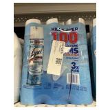 Lysol spray 3 cans
