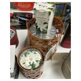 3- Candles- 2 holders Jasmine Blossom