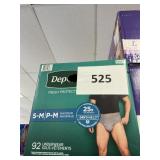 Depend mens underwear S-M 92 ct
