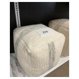 Large  fabric ottoman