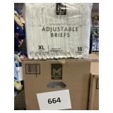 Adjustable briefs XL 4-15 ct