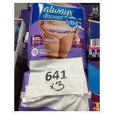 Always discreet XXL womens underwear 3-13 ct