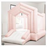Pink bounce house