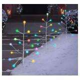 Set of blossoms pathway LED lights