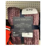 Ann Taylor 60inx70in Chevron throw