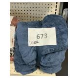 Plush throw blanket -USED