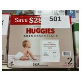 Huggies 168 diapers size 2
