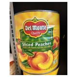 Del Monte sliced peaches 105oz