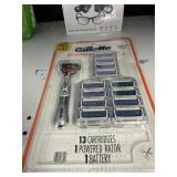 Gillette 13 cartridges-1 razor