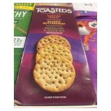 Toasteds crackers 5 boxes