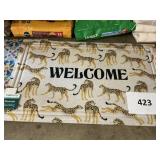 Welcome doormat 18inx30in