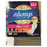 Always ultra thin 80 pads
