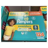 Pampers 124 diapers size 6