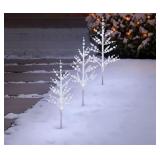 Set of 3 crystal bead pathway LED lights
