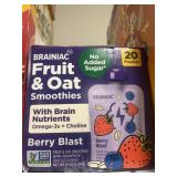 Brainiac fruit & oat smoothies 20 pouches