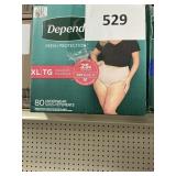 Depend womens underwear S 92 ct