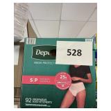 Depend womens underwear S 92 ct