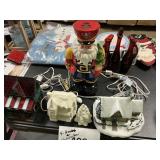 Lighted house- lighted santa 5pcs