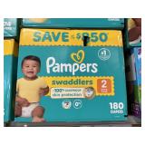 Pampers 180 diapers size 2