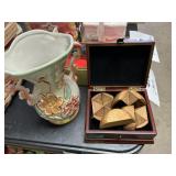 Vase- wooden box -wooden puzzle