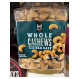 Whole cashews w/ sea salt 33 oz