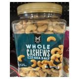 Whole cashews w/ sea salt 33 oz