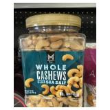 Whole cashews w/ sea salt 33 oz