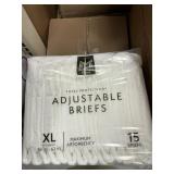 Adjustable briefs XL 4-15 ct