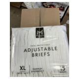 Adjustable briefs XL 4-15 ct